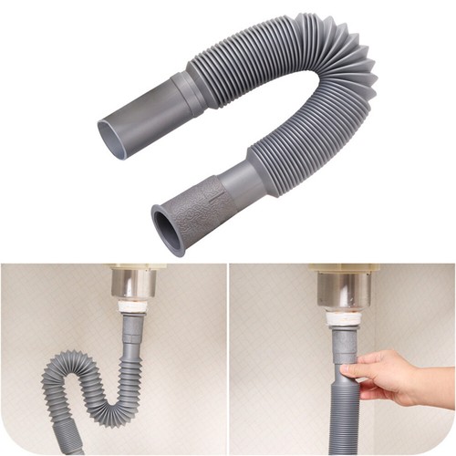 Flexible kitchen drain hose - flexible,