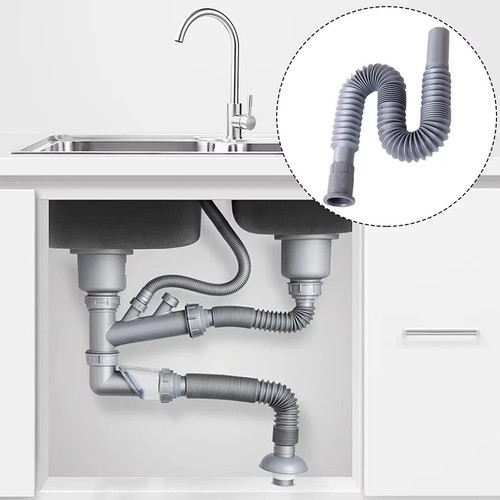 Universal flexible sink drain - sink,