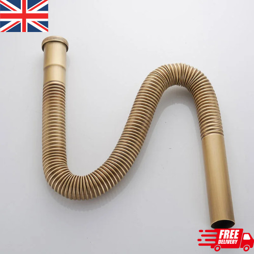 Brass flexible sink drain pipe - sink,