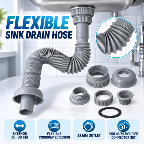 Flexible kitchen sink drain - kitchen,